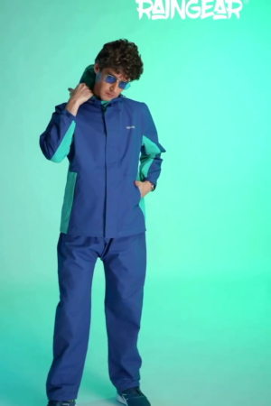 StormGuard Blue & Green Men's Rain Suit