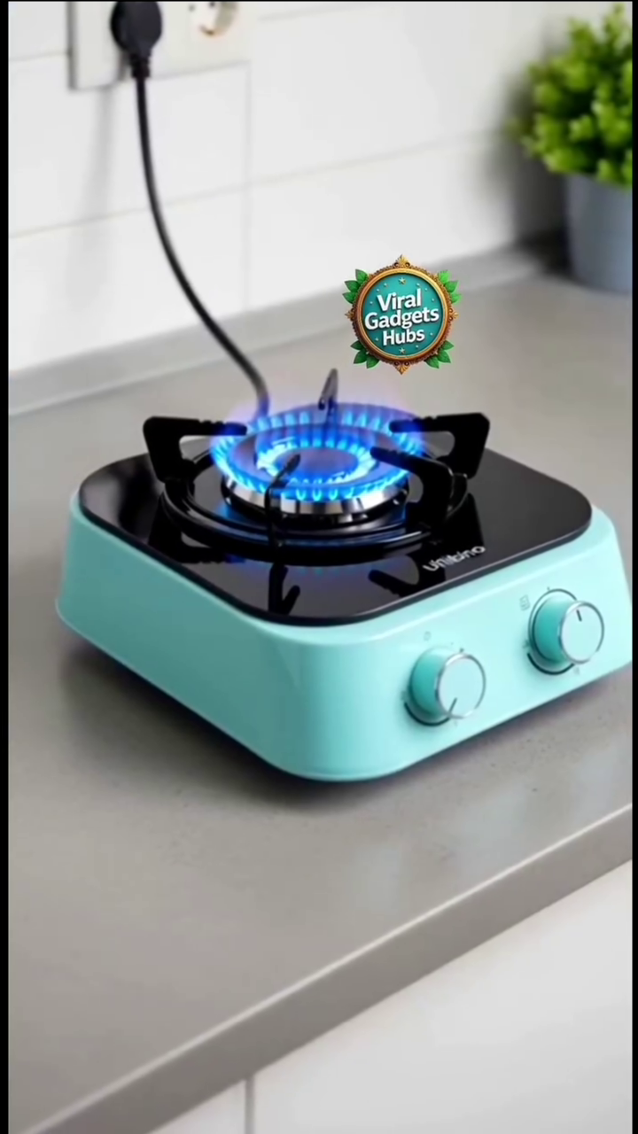 No Gas Needed Electric Stove-1(Portable Cooktop for RV, Dorm, Office & Small Kitchens, Road-Ready & Compact)