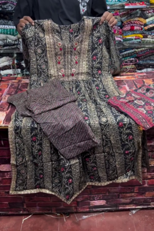 Black Heritage Floral Suit Set