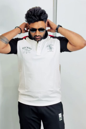 Men's Color Block Polo T-Shirt