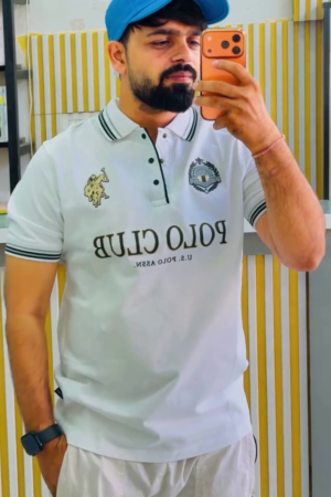 Men's Premium Embroidered Polo Collar T-Shirt