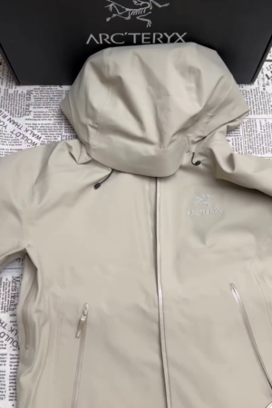 Stone Grey Waterproof Hooded Shell Jacket