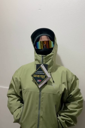 Olive Green Waterproof Hooded Performance Shell Jacket