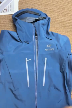 Royal Blue Waterproof Hooded Shell Jacket