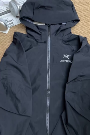 Navy Hooded Monsoon Jacket