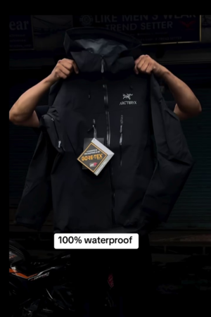 Black Waterproof Utility Jacket