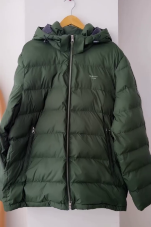 Forest Green Lightweight Puffer Jacket