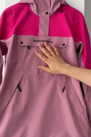 Pink Color Block Ski Jacket