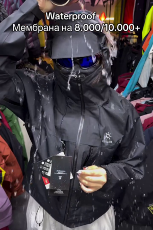 Charcoal Waterproof Gorpcore Shell Jacket