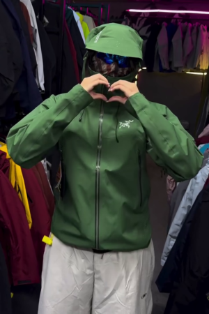 Forest Green Waterproof Hooded Shell Jacket