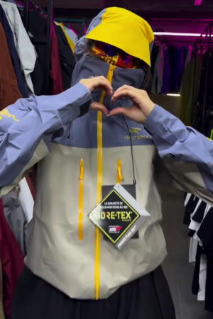 Blue & Grey Waterproof Alpine Shell Jacket