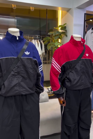 Navy Heritage Colorblock Windbreaker