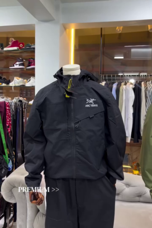 Black Premium Technical Shell Jacket