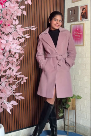 Women's Long Wool Blend Coat