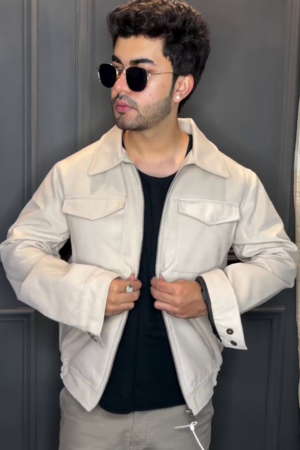 Men's Oversized Shirt Collar Jacket