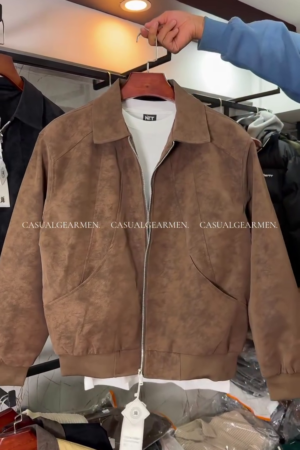 Men's Suede-Finish Winter Jacket