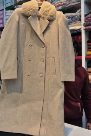 Luxe Faux-Fur Collar Longline Coat