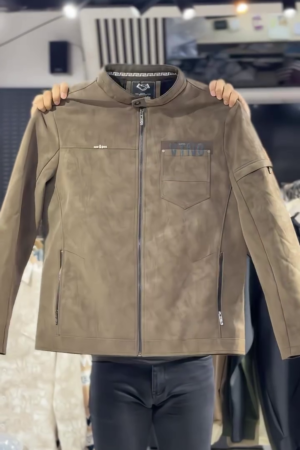 Suede-Look Utility Jacket